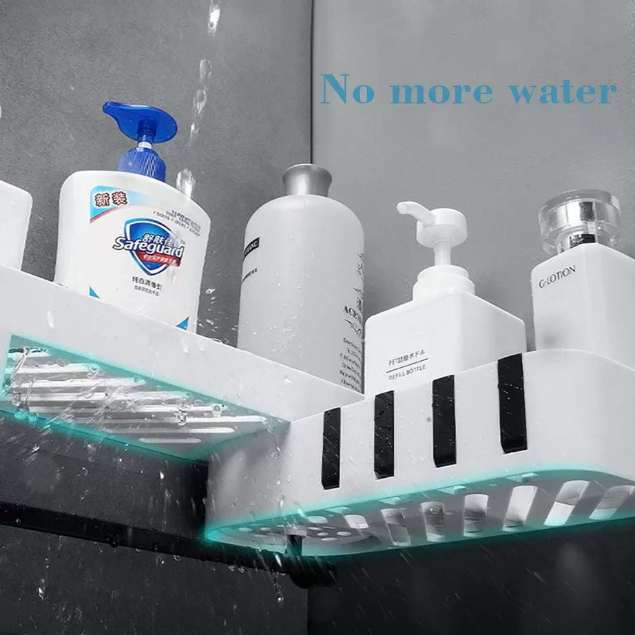 Rotating Bathroom Cabinet Corner Rack For Soap and Bottles With Towel Stand Wall Mounted Toilet Storage Holder Rotating Rack Holder Organizer