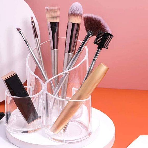 S Shaped Transparent Acrylic Makeup Brush Organizer - Oshi.pk - Buy & Sell Online