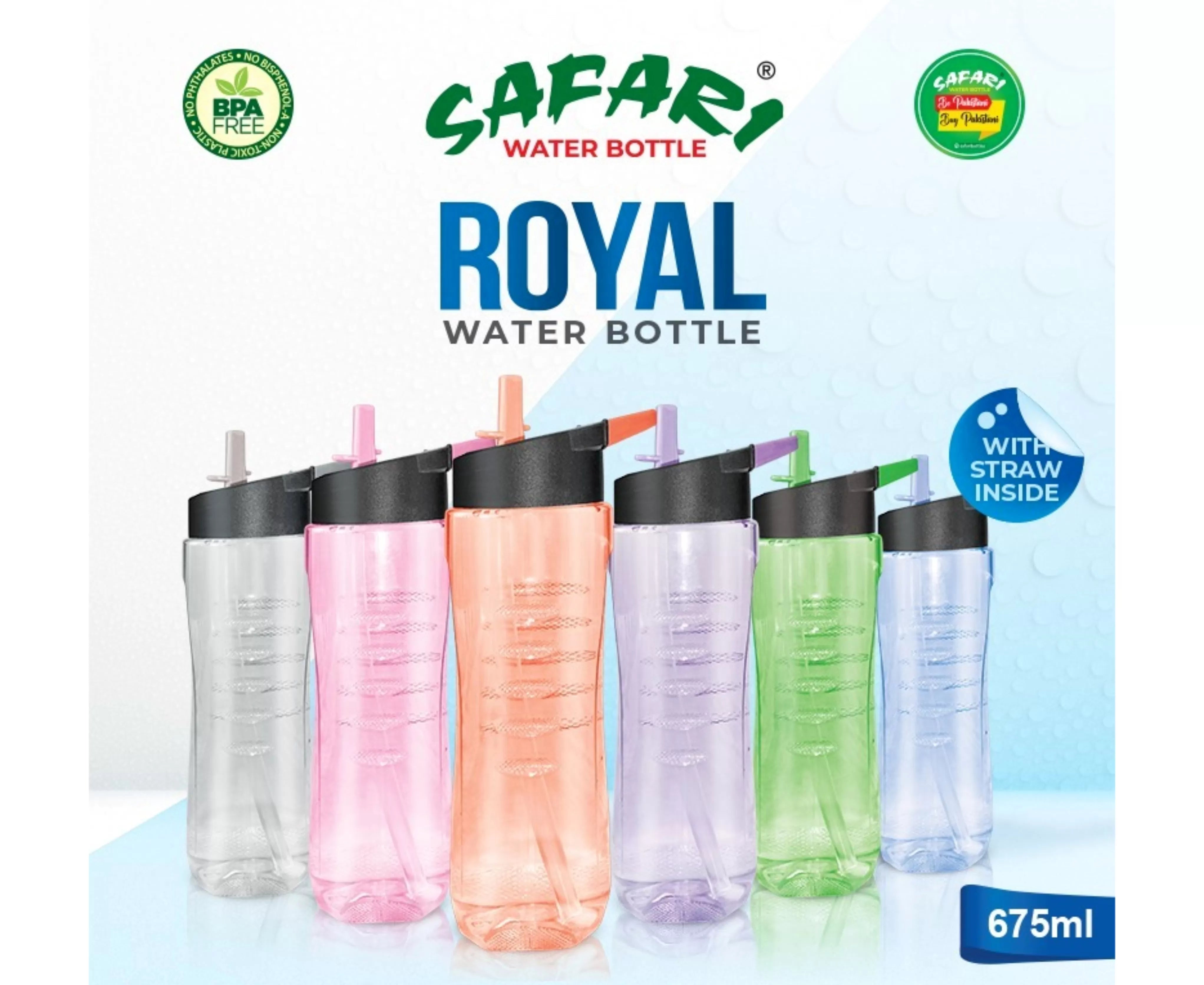 Safari Royal Water Bottle 675 Ml Sports Look - 1-Piece - Oshi.pk - Buy & Sell Online