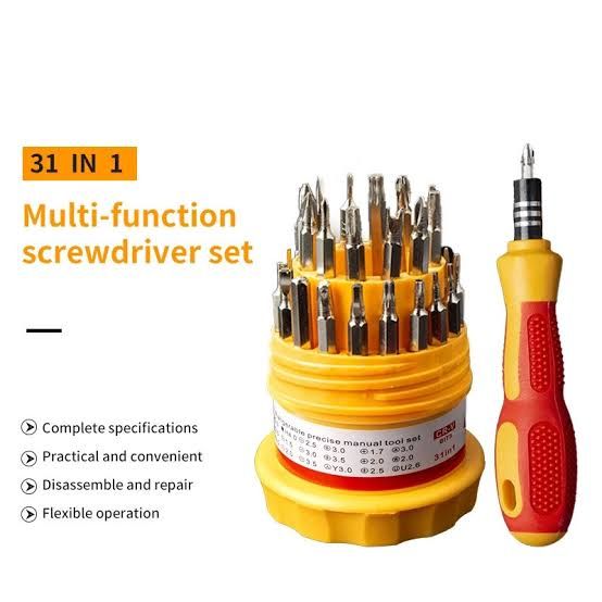 Screwdriver Set, Steel 31 in 1 with 30 Screwdriver Bits, Professional Magnetic Driver Set - Oshi.pk - Buy & Sell Online