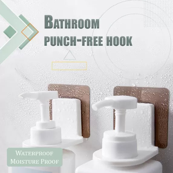 Self Adhesive Plastic Bathroom Bottle Holder, Shampoo Hook, Dispenser, Storage Organizer, for Home, 2 Pieces Per Lot - Oshi.pk - Buy & Sell Online