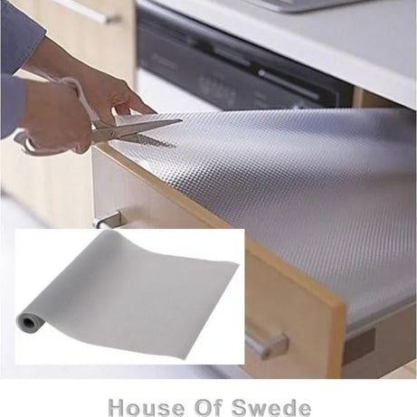 Self Adhesive Silver Aluminium Foil Sticker Sheet Roll for Kitchen - Size 40×200cm Oil Proof Waterproof Aluminium Silver Sheet - Oshi.pk - Buy & Sell Online