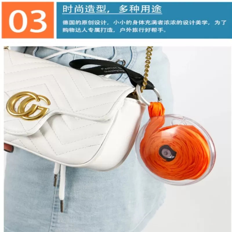 Shopping Bag Roll Up Reusable Shopping Bag Foldable Roll Portable Large Capacity-Shopping Bag Travel Totes And Grocery Storage Shopping Bag Eco Frie - Oshi.pk - Buy & Sell Online