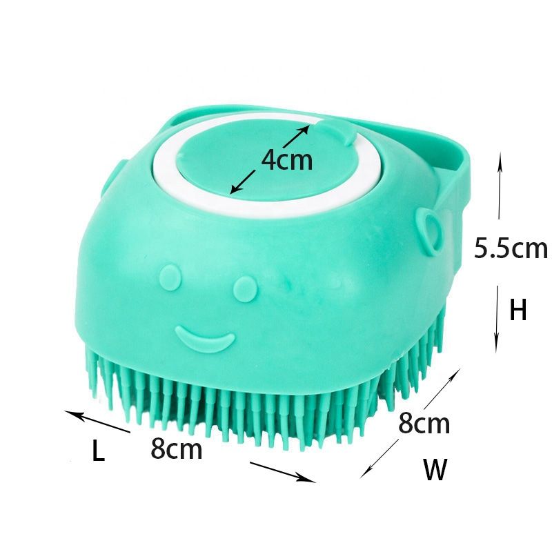 Silicon Bath Body Brush, Exfoliating Body Scurb Brush with Soap Dispenser, 2 in 1 Ultra Soft Bath Sponge Shower Brush and Body Massager, Baby Shower B - Oshi.pk - Buy & Sell Online
