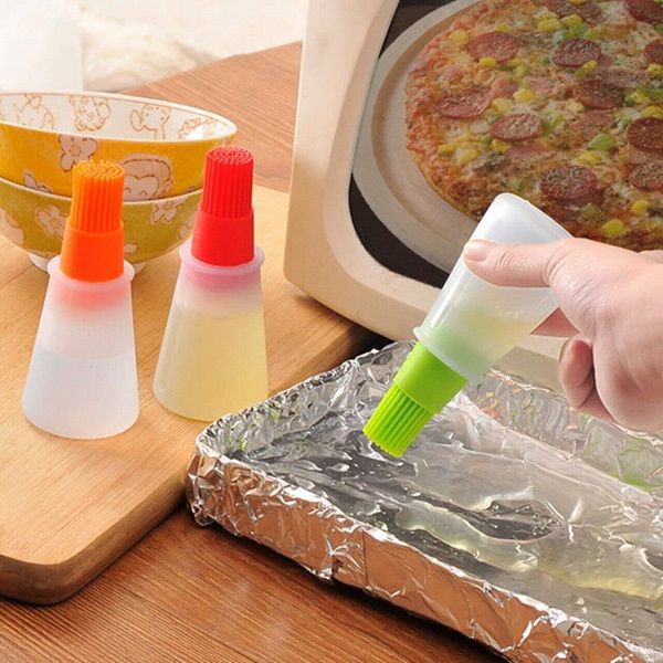 Silicon Oil Bottle Brush Liquid Oil Basting BBQ Pen Cake Butter Bread Pastry Brush Grill - Oshi.pk - Buy & Sell Online