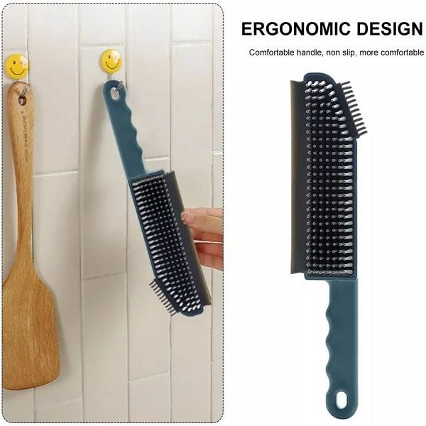 Silicone Cleaning Scraper Brush 3 in 1 Grout Cleaning Brush - Oshi.pk - Buy & Sell Online