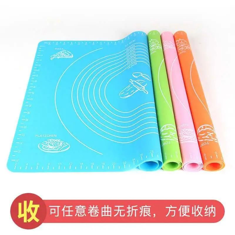 Silicone Dough Kneading Scale Mat Heat Proof Mat Placemat High Temperature Resistant Non-Slip Silicone Mat Baking Accessories - Oshi.pk - Buy & Sell Online
