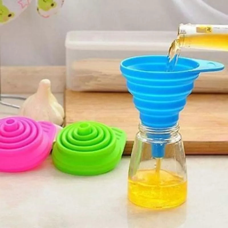 Silicone Funnel Foldable Collapsible Kitchen Tools - Oshi.pk - Buy & Sell Online