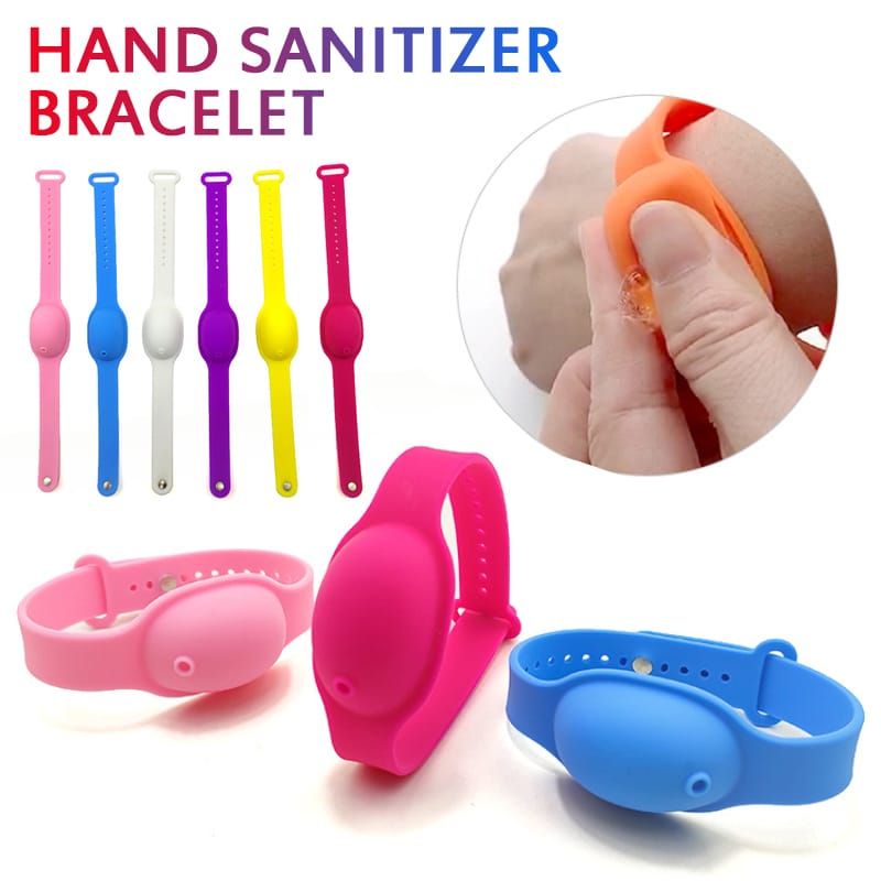 Silicone Hand Sanitize Wrist Band Bracelet Hand Wash Dispenser for Men Women Unisex - Oshi.pk - Buy & Sell Online