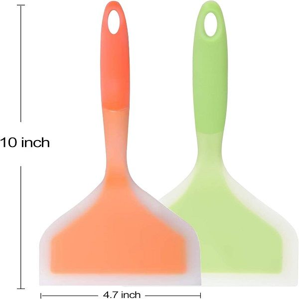 Silicone Spatula Non-Stick Shovel Wide Turner Pizza Cake Steak Beef Meat Egg Scraper - Oshi.pk - Buy & Sell Online