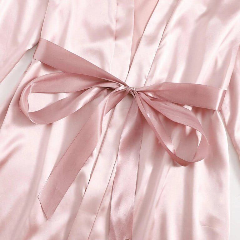Bridal Laced Silk Lingerie – 3pc Set – Baby Pink - Oshi.pk - Buy & Sell Online