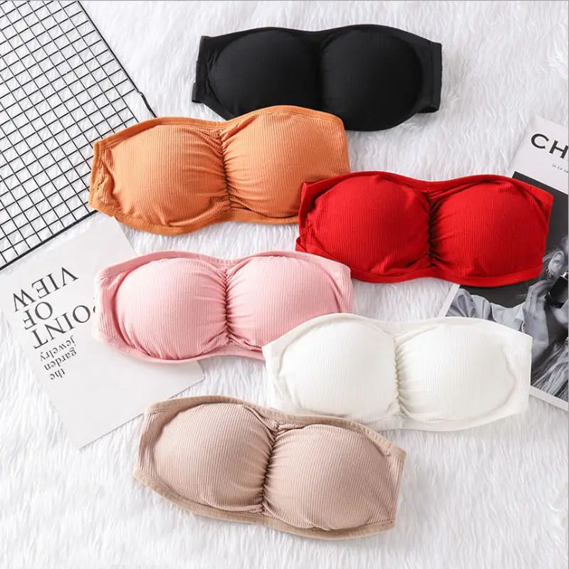 Womens Seamless Bandeau Strapless girl sexy Bra - Oshi.pk - Buy & Sell Online