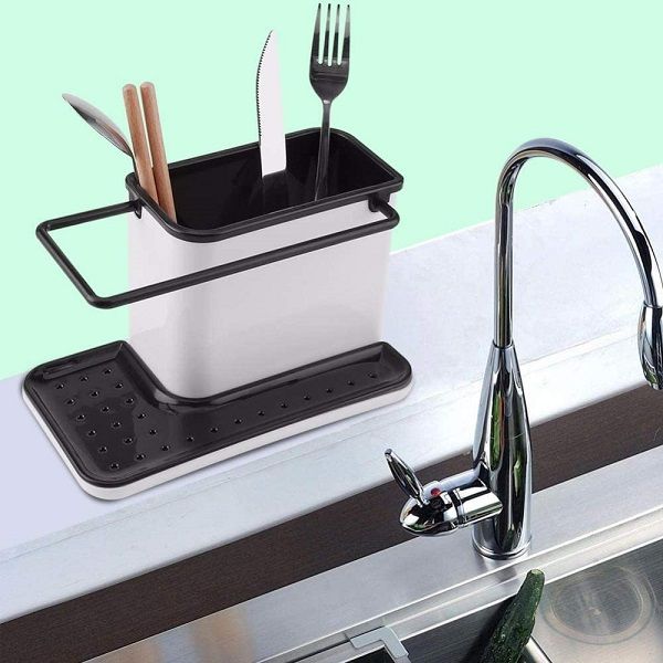Sink Tidy Self Draining Brush Sponge Cleaning Cloth Holder - Oshi.pk - Buy & Sell Online