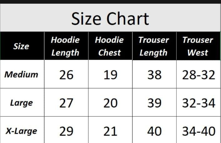New Trendy Print Winter Tracksuit With Warm Fleece Black Hoodie and Trouser For Men - Oshi.pk - Buy & Sell Online