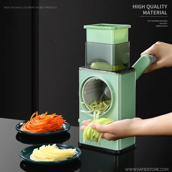 Slice Master Multifunctional Vegetable Cutter, Slicers and Chopper 3 in 1 potato slicers and salad cutter round slicer for cheese and food shredder - Oshi.pk - Buy & Sell Online