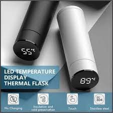 Smart LED Active Temperature Bottle Display Indicator Hot & Cold Flask Bottle 500ml - Oshi.pk - Buy & Sell Online