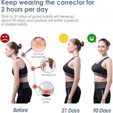 Smart Sensor Corrector High Quality Vibrational Posture Corrector Belt USB Rechargeable and Adjustable Kyphosis Correction Electric Back Brace - Oshi.pk - Buy & Sell Online