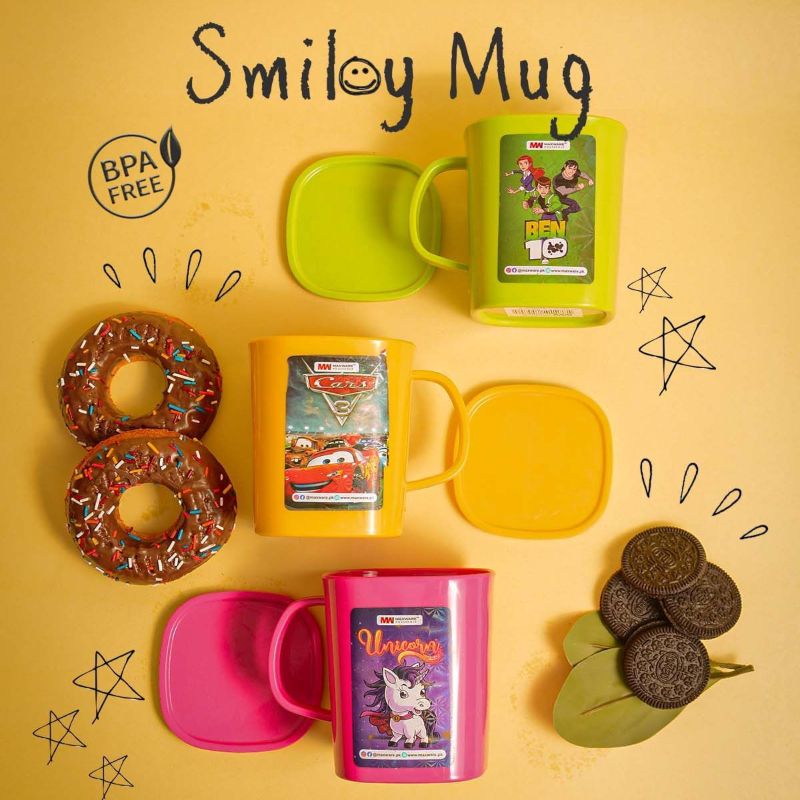Smiley mug (with lid) - Oshi.pk - Buy & Sell Online