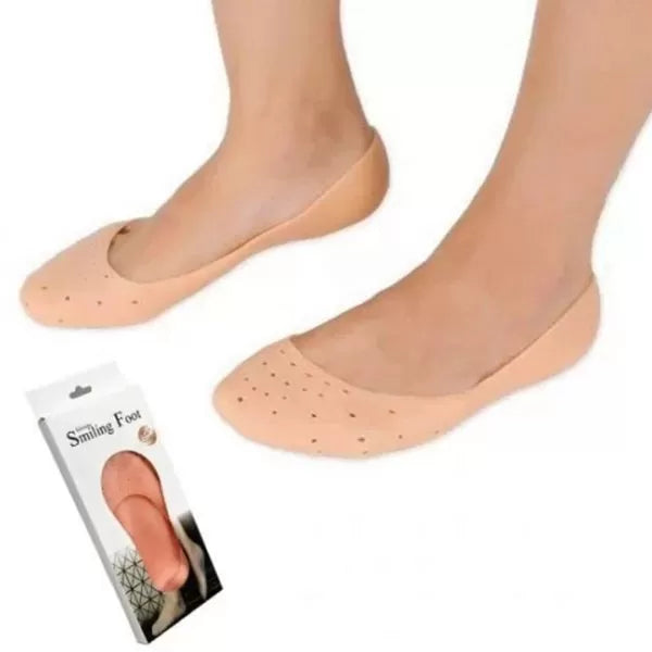 Smiling Foot Anti Crack Full Length Silicone Protector Moisturizing Socks - Oshi.pk - Buy & Sell Online