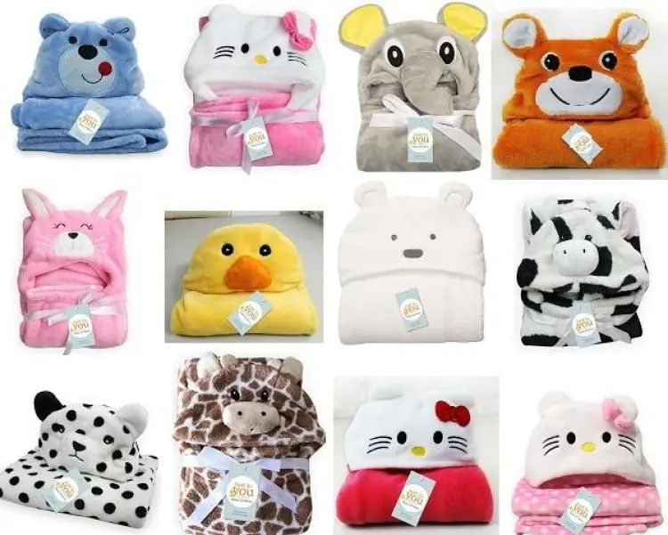 Soft Animal Hooded Baby Blanket All Design Available - Oshi.pk - Buy & Sell Online