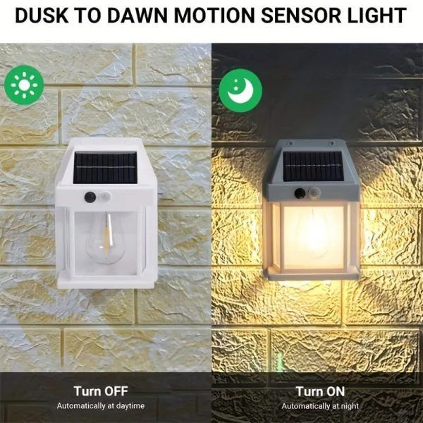 Solar Sensor Ligh Solar Tungsten Filament Lamp Outdoor Waterproof Intelligent Induction Wall Lamp - Oshi.pk - Buy & Sell Online