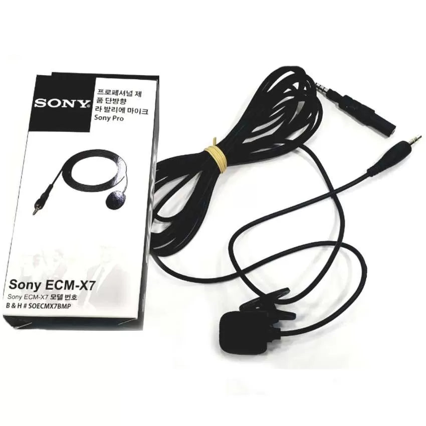 Sony ECM-X7 BMP Electret Lapel Microphone,Mic 5M wire - Oshi.pk - Buy & Sell Online
