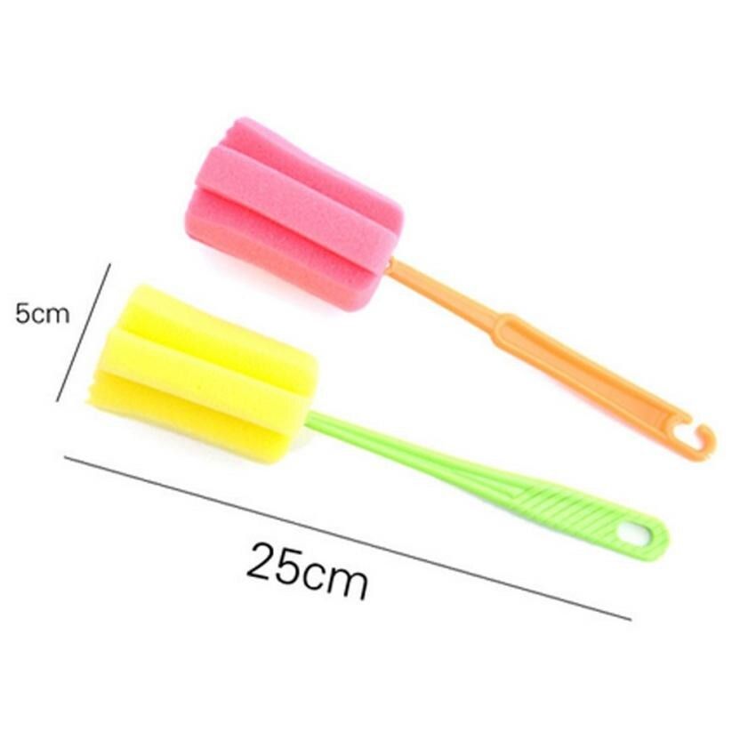 Sponge Cup Brush Scrubber Washing Cleaning Glass Milk Bottle Brush Home Kitchen Accessories - Oshi.pk - Buy & Sell Online