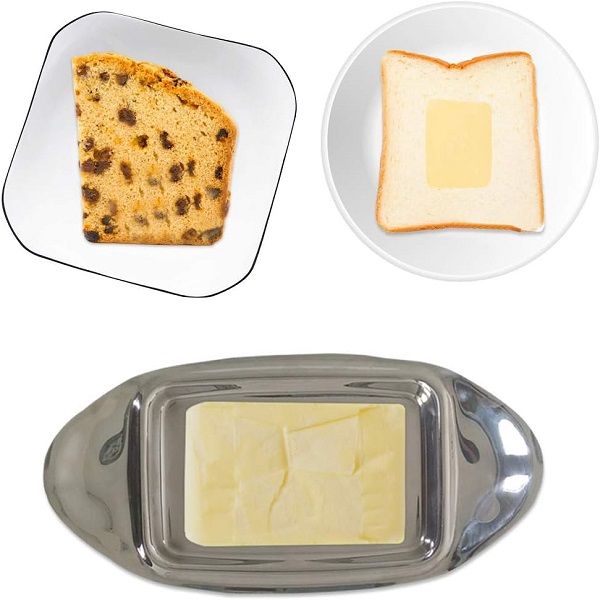 Stainless Steel Butter Dish with Cover & Butter Tong - Oshi.pk - Buy & Sell Online