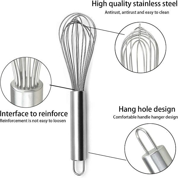 Stainless Steel Hand Whisker Milk Egg Frother Beater - Oshi.pk - Buy & Sell Online