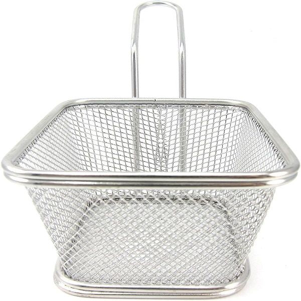 Stainless Steel Mini Square Fry Basket French Fries Holder - Oshi.pk - Buy & Sell Online