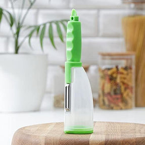 Stainless Steel Multi-functional Storage Peeler With A Container For Potato Cucumber Carrot Fruit Vegetable Peeler Kitchen Tool - Oshi.pk - Buy & Sell Online