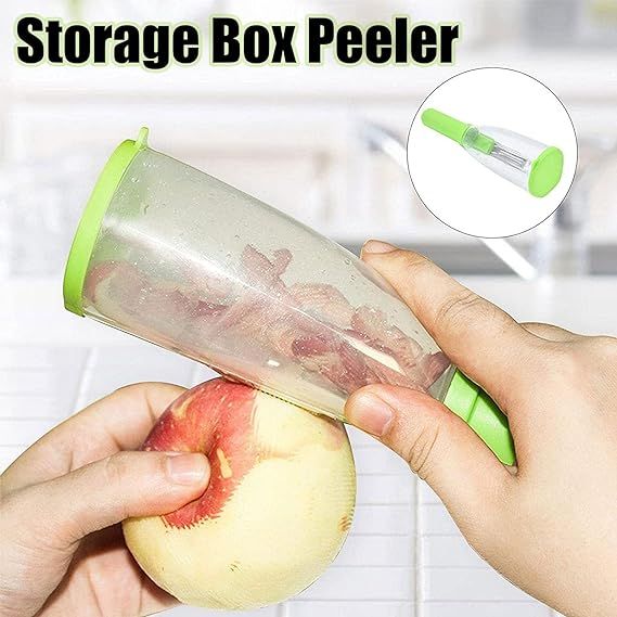 Stainless Steel Multi-functional Storage Peeler With A Container For Potato Cucumber Carrot Fruit Vegetable Peeler Kitchen Tool - Oshi.pk - Buy & Sell Online