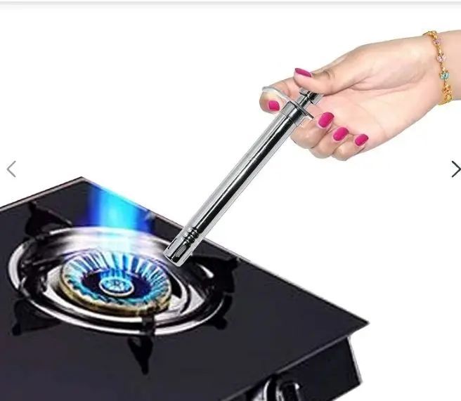 Stove Spark Lighter Stainless Steel Metallic Kitchen Lighter Steel Gas Burner Multipurpose Cooking Lighter - Oshi.pk - Buy & Sell Online