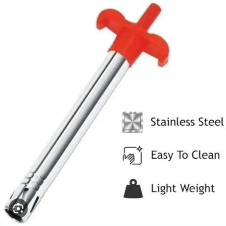 Stove Spark Lighter Stainless Steel Metallic Kitchen Lighter Steel Gas Burner Multipurpose Cooking Lighter - Oshi.pk - Buy & Sell Online