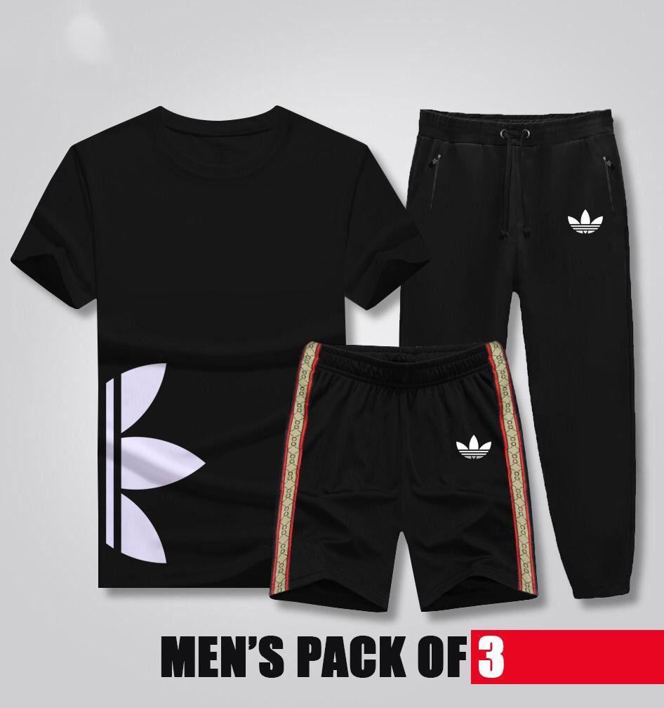 Pack Of 3 Black Stylish Printed Set For Men - Oshi.pk - Buy & Sell Online