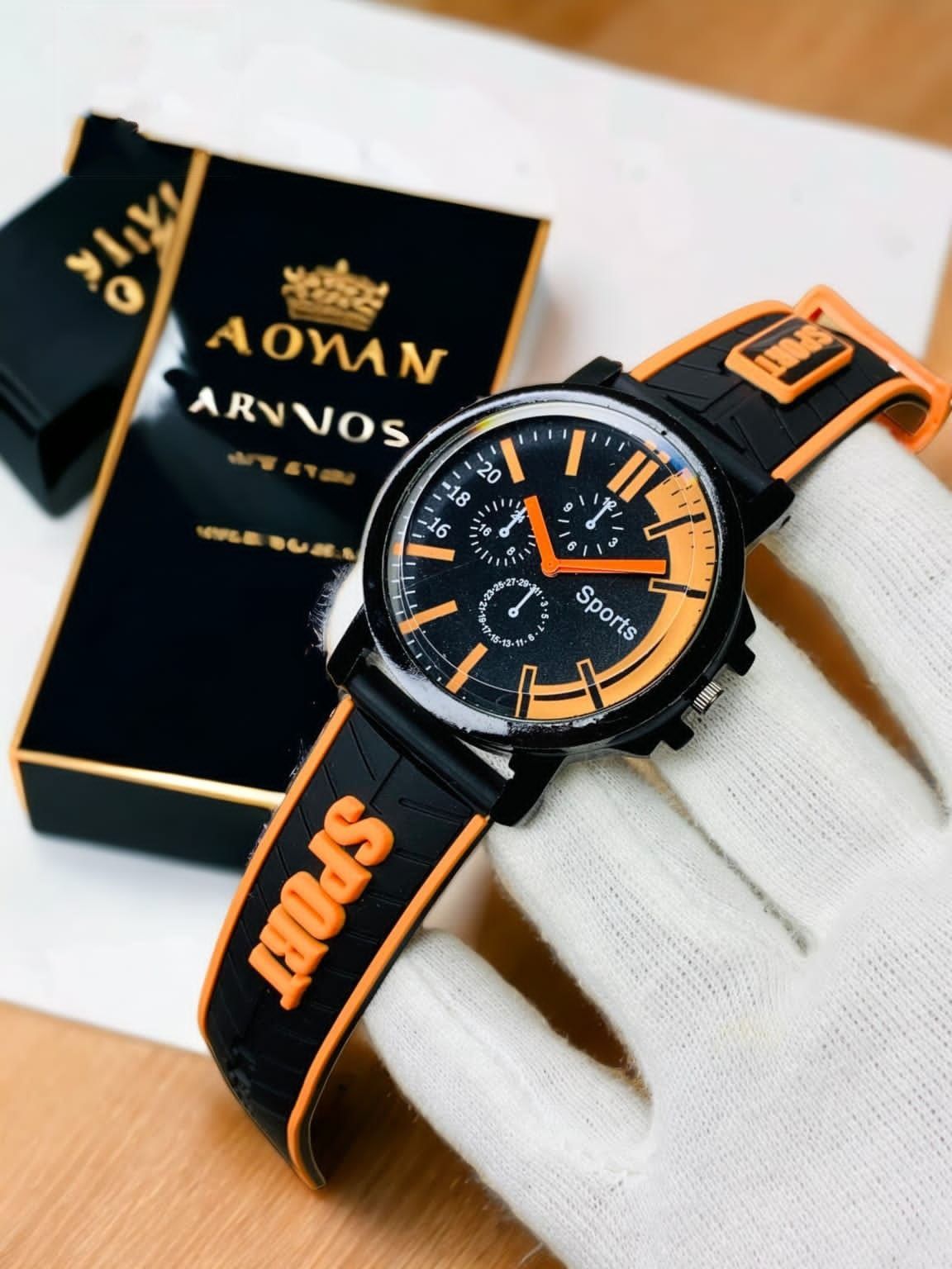Stylish Sports Analog Rubber Strap Watch For Boys Men's - Oshi.pk - Buy & Sell Online
