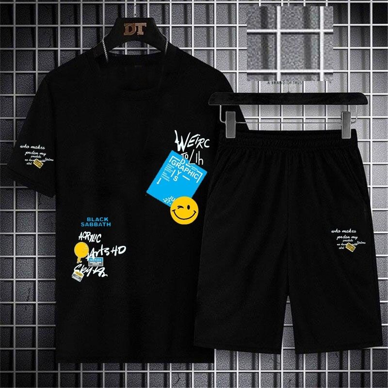 Summer Tracksuit Printed T Shirt and Short For Men - Oshi.pk - Buy & Sell Online