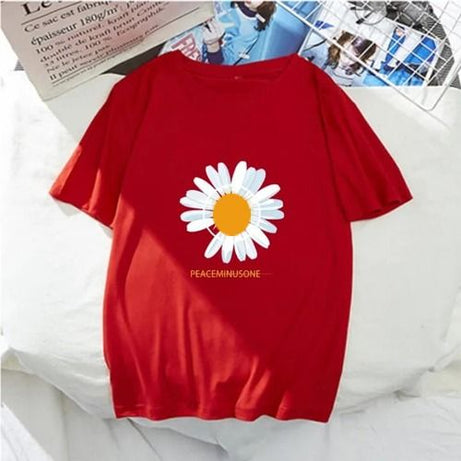 Sunflower Printed Half Sleeves T-shirt for Women's - Oshi.pk - Buy & Sell Online