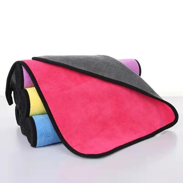 Super Absorption Car Wash Microfiber Towel Home Appliances Glass Cleaning Washing Clothes High Density Coral Velvet Wash Towel - Oshi.pk - Buy & Sell Online