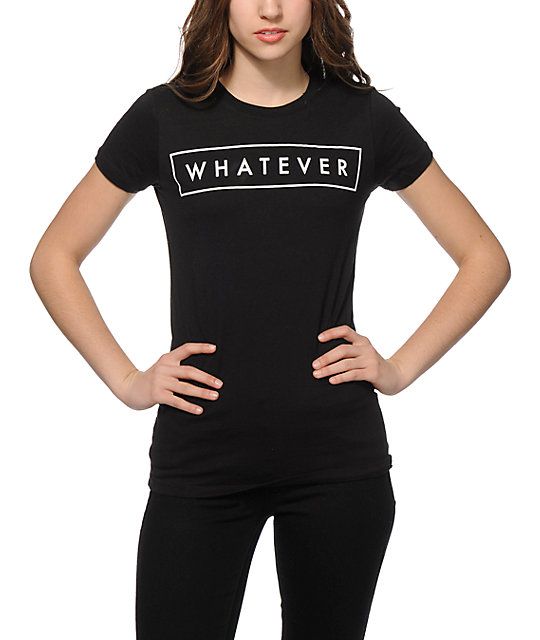 T Shirt New And Trenty design For Girls Stylish What Ever Print In Black T Shirt Summer Collection Shirt Half Sleeves - Oshi.pk - Buy & Sell Online