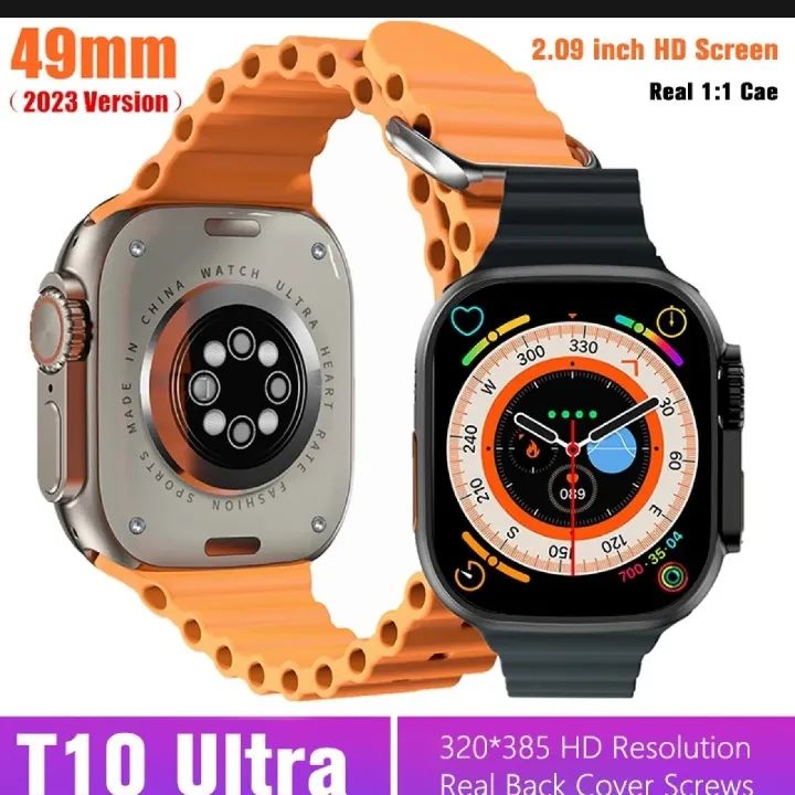 T10 Ultra Smartwatch 2.09inch HD Big Screen Magnetic Wireless Charging Watch 8 49mm Smart Watch Bluetooth Call Sleep Monitor Men Women Watch - Oshi.pk - Buy & Sell Online