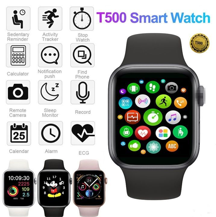 T500 Bluetooth Smart Watch Smart Watch For Men & Women |Call Player Fitness Tracking Smartwatch For Android IOS - Oshi.pk - Buy & Sell Online