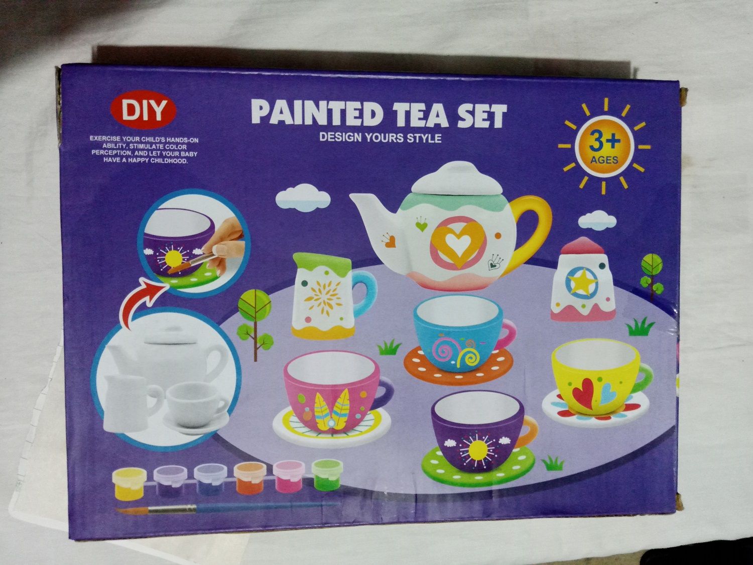 Tea Party - China Tea Set - Crockery with colors - Bigger Pots - Oshi.pk - Buy & Sell Online
