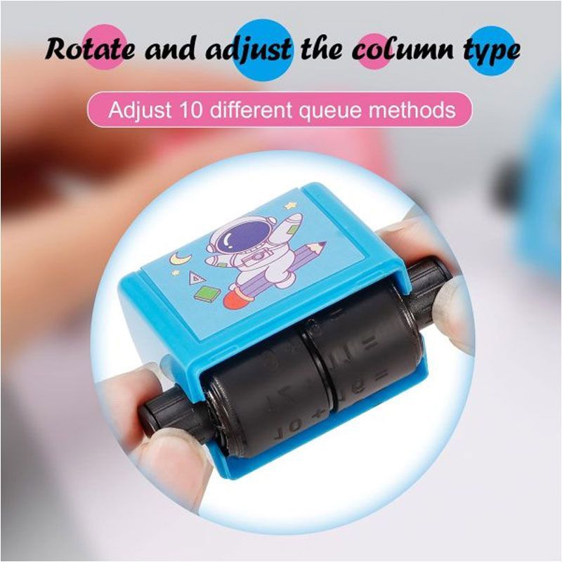 Teaching Stamp 2 In 1 Fill In The Blank Roller Reusable Math Roller Stamp Design Digital Stamp Within 100 Math Practice - Oshi.pk - Buy & Sell Online
