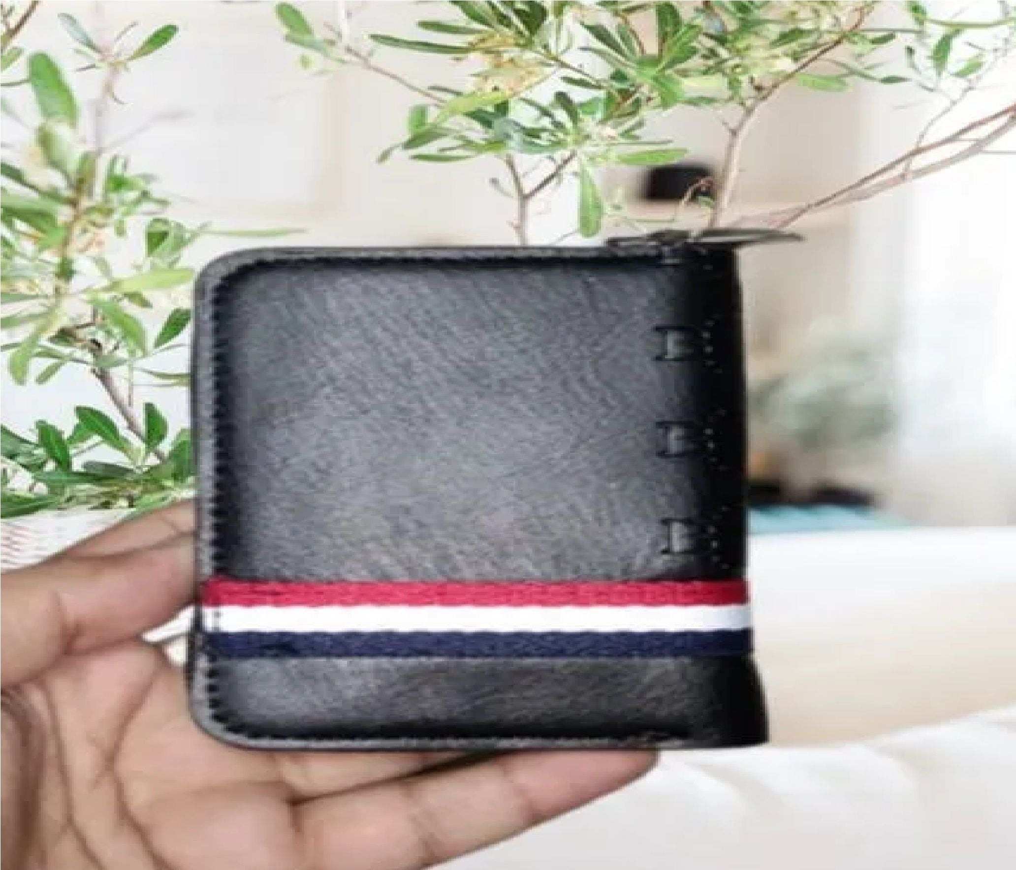 Thin Full Zipper Card Holder Imperial Horse Leather Wallet For Men BK's - Oshi.pk - Buy & Sell Online