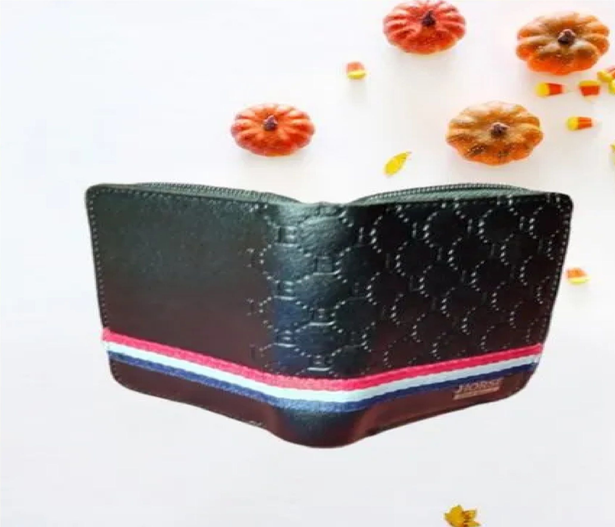 Thin Full Zipper Card Holder Imperial Horse Leather Wallet For Men BK's - Oshi.pk - Buy & Sell Online