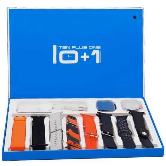 Tk90 10 in 1 smart watch big display wireless charging - Oshi.pk - Buy & Sell Online