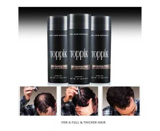 Toppik Caboki Hair Building Fibers Makes Thin Hairs Thick Everyday (27.5gm - Black) - Oshi.pk - Buy & Sell Online