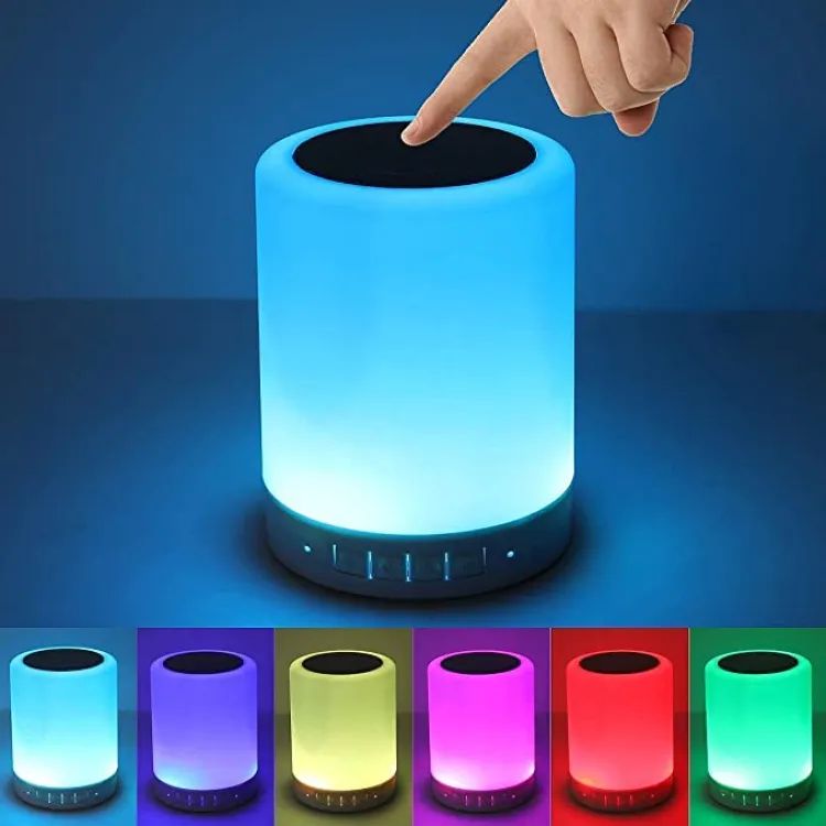 Touch Lamp Portable bluetooth speaker mini for Android and iOS Smart Phone, laptops & speaker for pc (White) - Oshi.pk - Buy & Sell Online