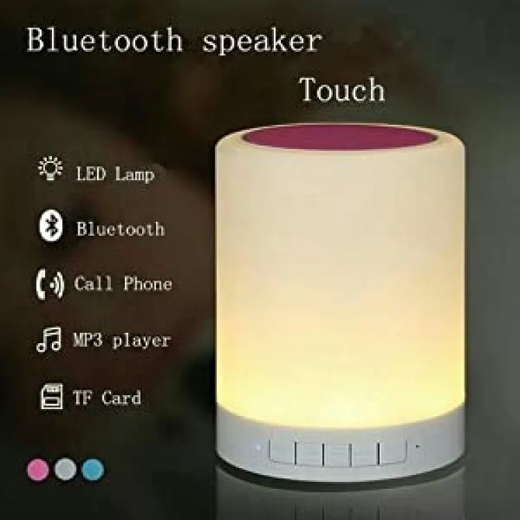 Touch Lamp Portable bluetooth speaker mini for Android and iOS Smart Phone, laptops & speaker for pc (White) - Oshi.pk - Buy & Sell Online